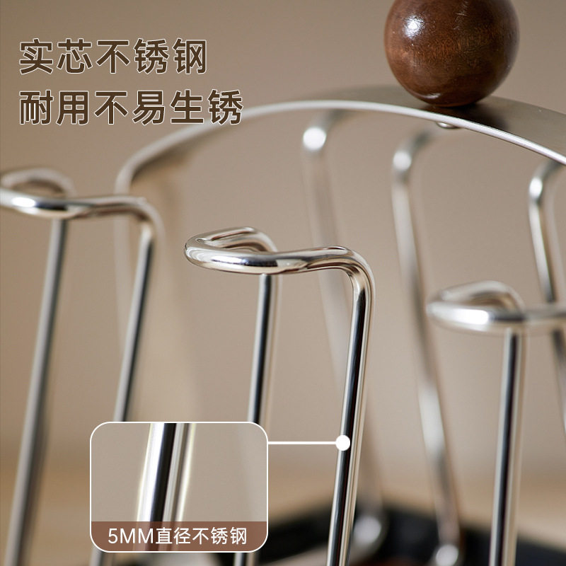 bydoll杯架杯子沥水架餐桌台面水杯咖啡杯收纳架子餐边柜置物架,淘宝优惠券,粉丝福利购,淘宝优惠卷