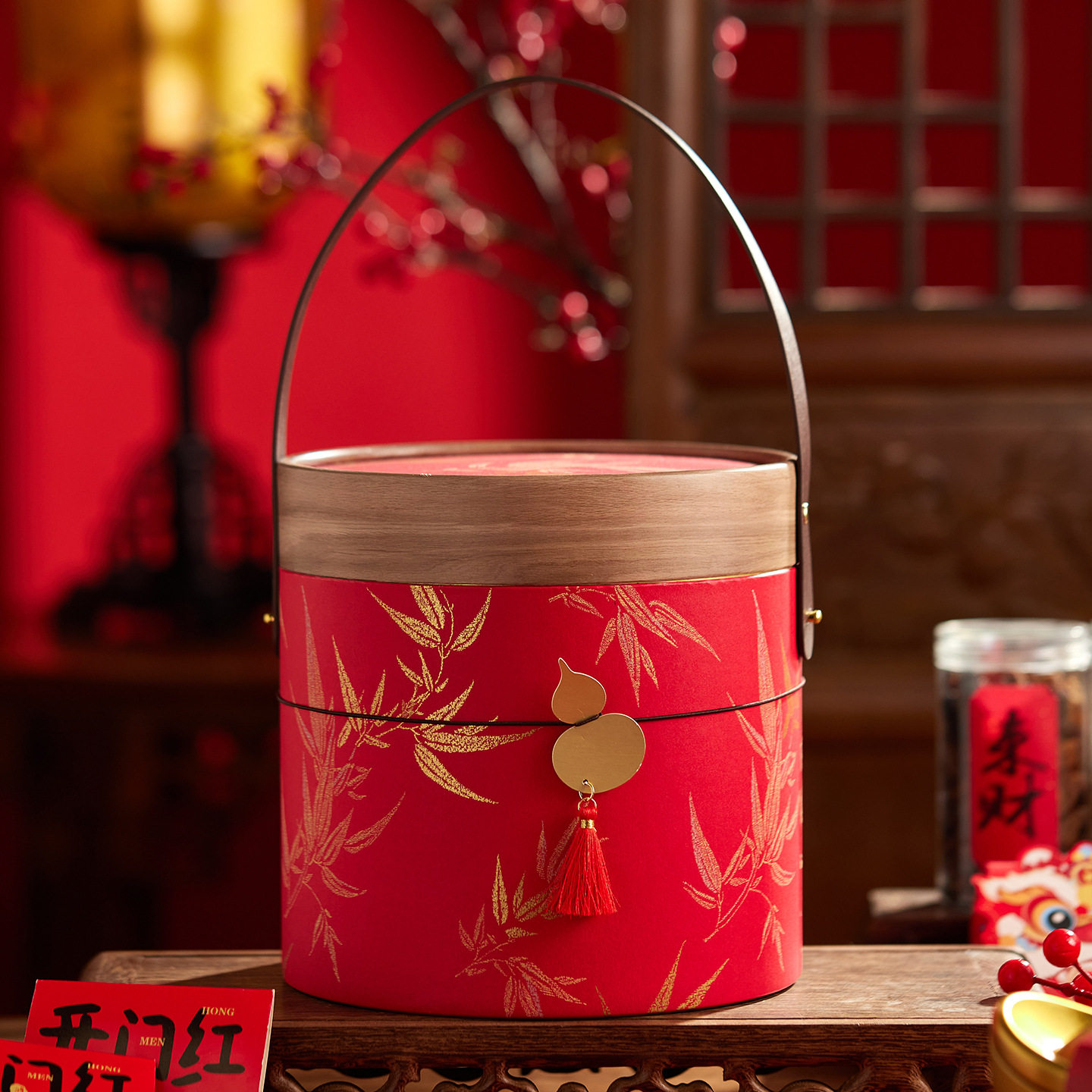 2026新年春节年货礼盒高端手提盒空盒马年高级感国风新年抱抱桶,淘宝优惠券,粉丝福利购,淘宝优惠卷