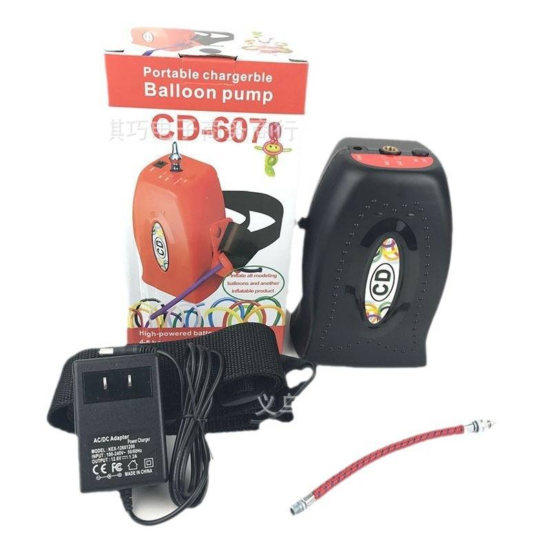 CD607便携式长条气球电动充气泵 蓄电小型单孔气球泵充气泵 - 图2