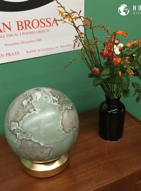 宏微地球地球仪摆件书房客厅别墅样板间办公室装饰品商务开业礼品