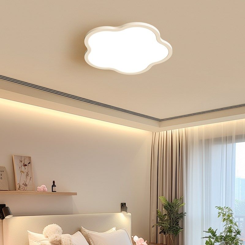 卧室灯吸顶灯全光谱中山灯具超薄花朵儿童房书房间学习专用护眼灯,淘宝优惠券,粉丝福利购,淘宝优惠卷