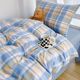 Class A students' complete cotton three-piece set 100 wash cotton single quilt cover bed sheet hat dormitory bedding