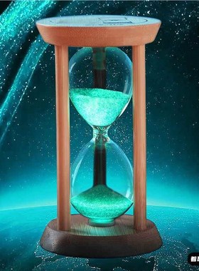 儿童沙漏计时器防摔5/15/30分钟自律学习时间管理流沙瓶摆件