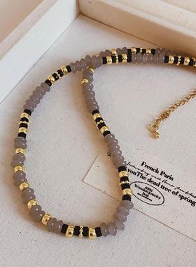 复古玛瑙串珠项链叠戴配饰