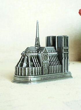 直销新款巴黎圣母院模型金属工艺品礼物成为网红打卡纪念圣母院精