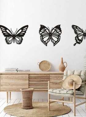 直销新款新款金属蝴蝶镂空墙饰创意家居铁艺装饰品春天铁艺蝴蝶镂