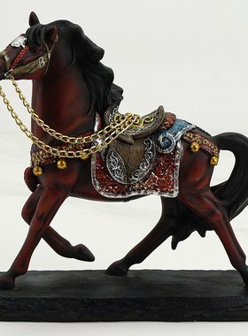 玄关柜摆件招财镇宅大象马到成功工艺品客厅橱柜办公室书架装饰品