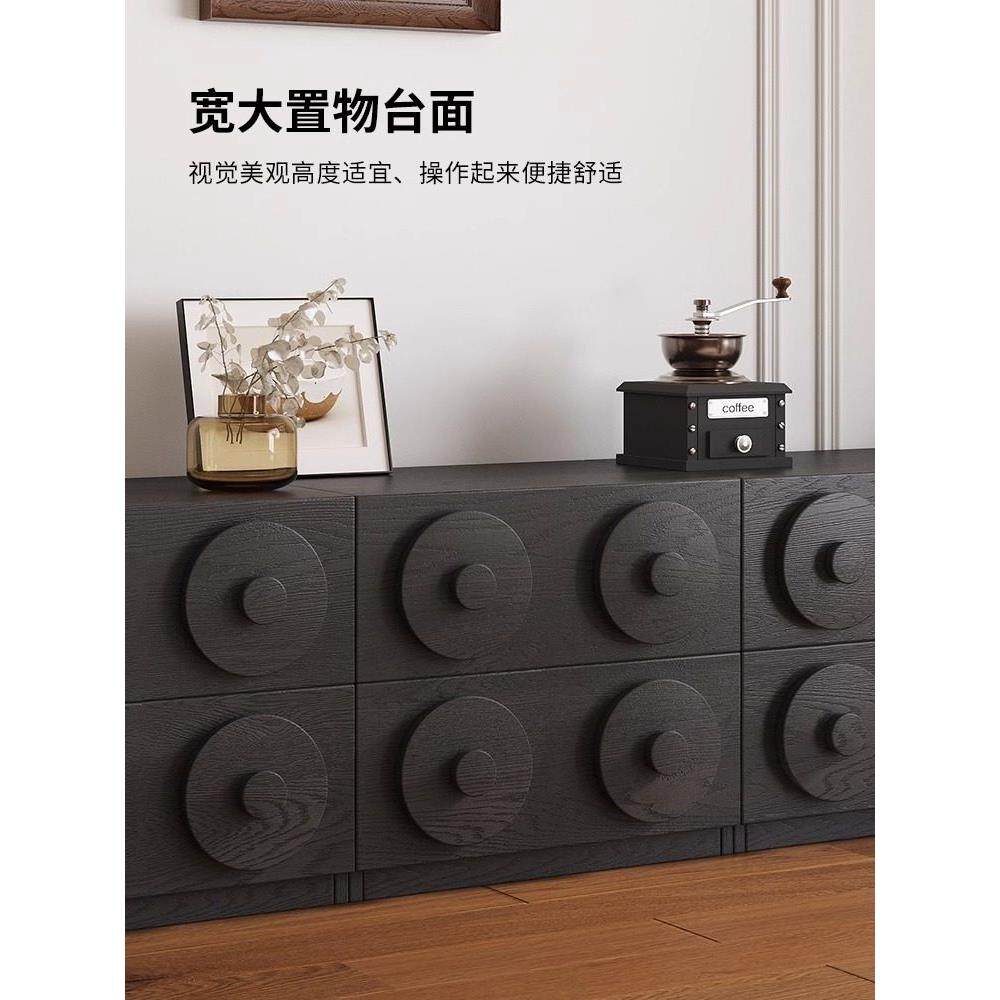 轻奢实木卡门柜模块化组合边柜中古法式斗柜小户型家用储物柜,淘宝优惠券,粉丝福利购,淘宝优惠卷