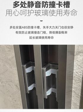 一字形极窄边框网红浴室整体淋浴房玻璃门卫生间干湿分离玻璃隔断