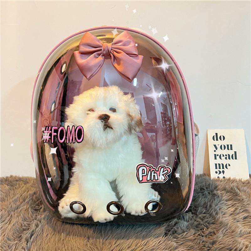 猫包外出便携可爱个性狗狗透明粉色宠物背包双肩太空舱包猫咪用品,淘宝优惠券,粉丝福利购,淘宝优惠卷