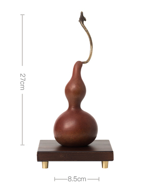 铜韵堂丨彩铜葫芦摆件福禄寿喜财工艺礼品客厅办公桌家居中式装饰