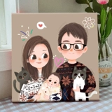 Головоломка для влюбленных, мультяшная фоторамка, делается под заказ, подарок на день рождения