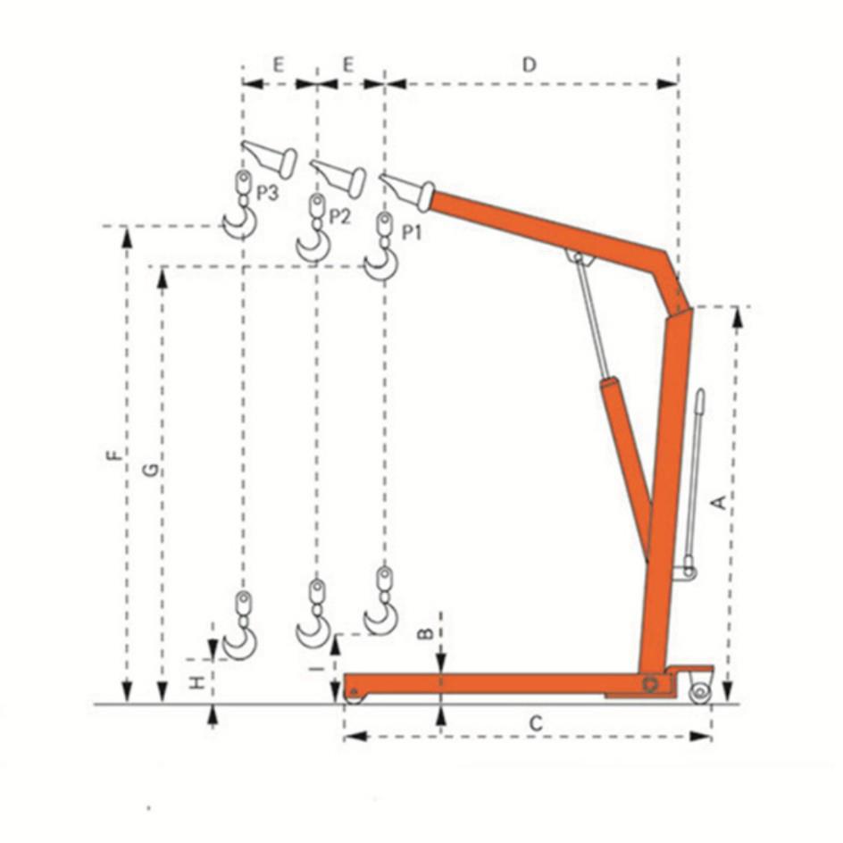 hoular欧式单臂吊LH-D10独臂吊机移动式折叠吊钩搬运托盘小吊车 - 图0