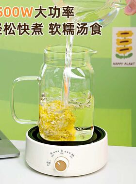 加厚玻璃茶壶透明泡茶壶带过滤煮茶壶家用耐热高硼硅办公室养生杯