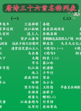速发儿童唐诗三室首小儿墙贴海报挂画幼学教百贴纸陪孩子背古
