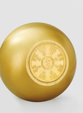 速发黄绳挂铜葫芦开盖尺心挂号小号多空寸黄铜大件门对门装饰