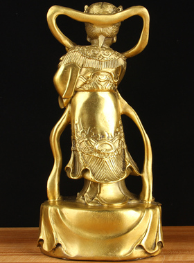 速发1尺件金童玉摆铜一对