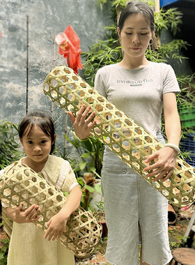 竹编抱枕竹夫人夏季取凉纳凉神器