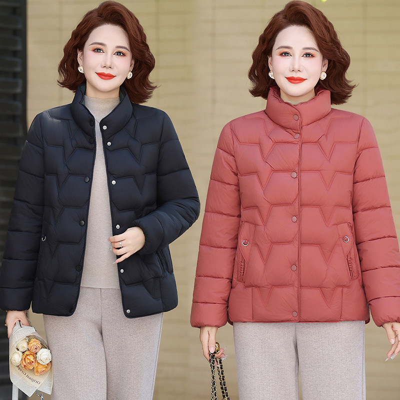 小香风棉衣冬季新款妈妈棉服2025外套中老年女装大码短款棉衣棉袄,淘宝优惠券,粉丝福利购,淘宝优惠卷