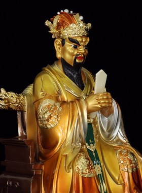 速发龙五爷像式中龙王菩萨树脂佛像居家客厅济广人物桌面摆件