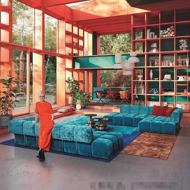 法式轻奢奶油风丝绒布艺沙发组合北欧小户型客厅网红贵妃转角沙发,淘宝优惠券,粉丝福利购,淘宝优惠卷