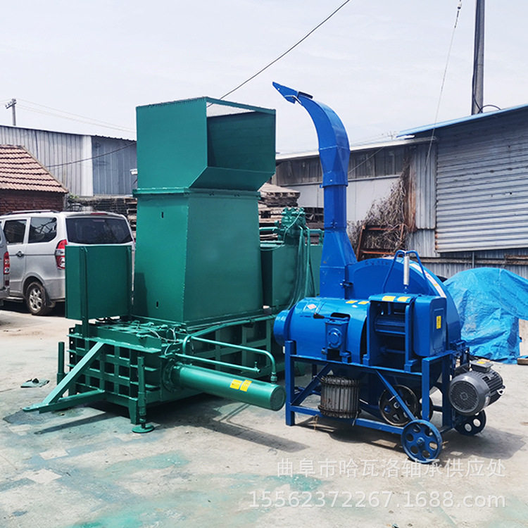 卧式黄储秸秆打包机 自走式秸秆粉碎压块机 稻草牧草打包装袋机,淘宝优惠券,粉丝福利购,淘宝优惠卷