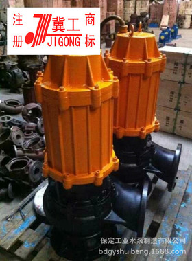 冀工WQ,QW液下潜水排污泵排涝清淤泵液下污水泵矿山排污潜污泵