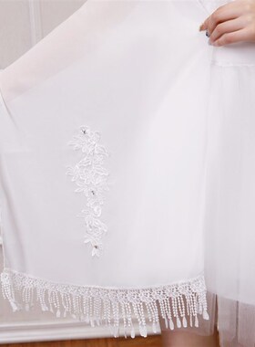 婚纱披肩2021新款晚礼服新娘围巾雪H纺大码百搭女春夏季伴娘丝巾