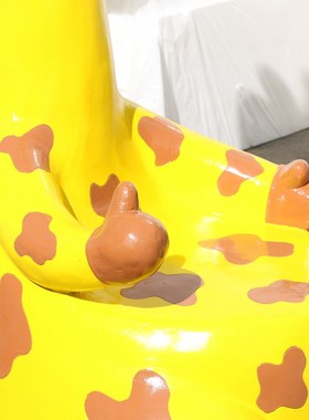 卡通动物休闲座椅玻璃钢雕塑户外公园景区幼儿园售楼部摆件装饰品