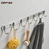Kitchen hooks, stainless steel kitchen and bathroom pendants, spatula hooks, wall-mounted storage racks, sticky hooks, clothes hooks, row hooks, no punching