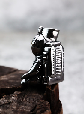 宇航员项链男痞帅静坐趣味太空人吊坠冥想航天员小众男女毛衣链子