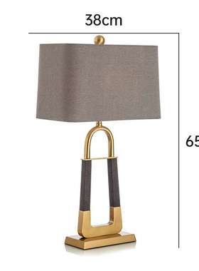 创意金属台灯卧室床头美式时尚样板房设计师个性台灯具异形台灯