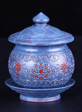 台湾纯铜佛具套装供佛用品家用全套敬神供神香炉供水杯灯佛前摆件