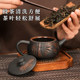 Yunnan Jianshui purple pottery teapot full large capacity handmade Han tile household high-end non-purple sand kung fu tool set stone ladle