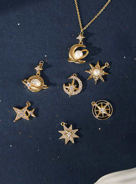 大英博物馆星月星期项链一周项链小众首饰送闺蜜女生生日礼物