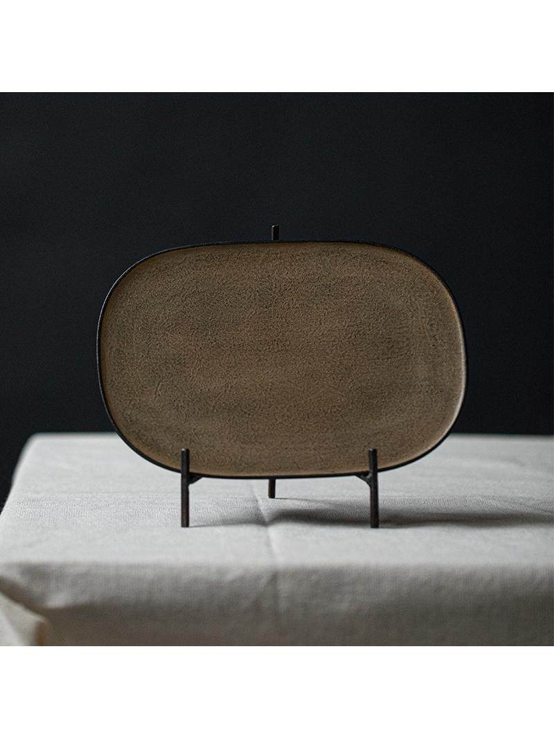 铁艺盘架 书架 餐盘支架  手工铁艺简约陶瓷盘架摆件置物架,淘宝优惠券,粉丝福利购,淘宝优惠卷