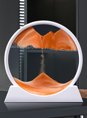 速发流沙装摆件客厅创意艺术沙漏电视酒柜柜办公室桌面轻奢画饰品