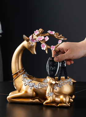 速发关式创意门茶桌面玄欧收纳摆件家居饰品鞋柜口几酒柜客厅饰品