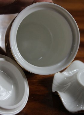 速发圣水杯白用描佛莲花供水杯圣水杯大悲水供佛杯子观音水杯金具