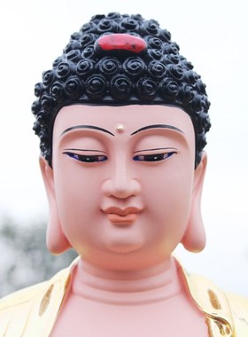 速发西方三圣神像佛像68/8萨/108cm阿弥陀佛大势至8音菩观树脂玻