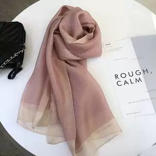 羊毛真丝巾送礼盒装围巾女冬季2024新款轻奢韩系氛围感桑蚕丝围脖,淘宝优惠券,粉丝福利购,淘宝优惠卷