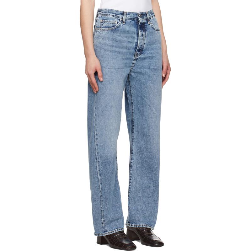 TOTEME 女士 牛仔长裤 蓝色 Twisted Seam Full-Length 牛仔裤 - 图0