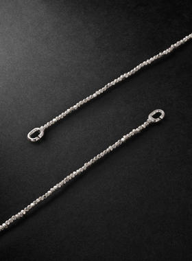 MAOR 男士 项链/吊坠 Noix 纯银珠饰可拆卸项链