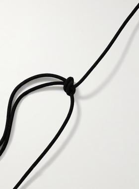 Agmes 女士 项链/吊坠 大号许愿骨绒面革纯银项链