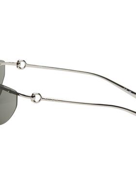 Gucci古驰男士 春夏新品 太阳镜 银色无框太阳镜