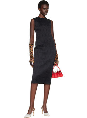 Anna Sui 安娜苏 女士 手套 黄褐色 Leopard Knit Long