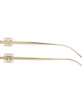 Loewe 男士 太阳镜 金色 Anagram Hexagonal Cat-Eye 太阳镜