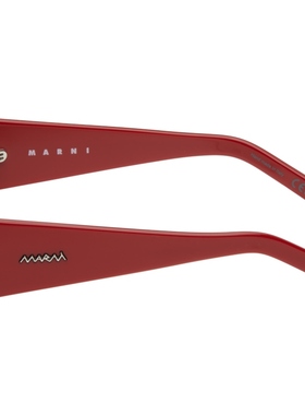 Marni 男士红色 Zokoa 太阳镜 迷衣时尚