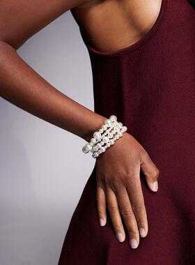 Aldo 女士 手链 natacha 珍珠色手镯(4件套)