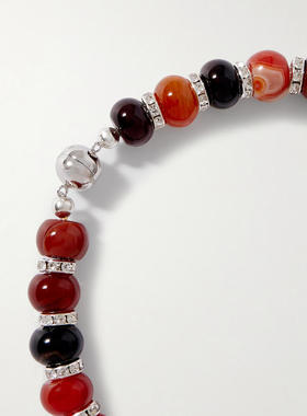 Julietta 女士 SS26 项链/吊坠 Thea 镀铑玛瑙石项链